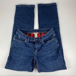 Duluth Trading Co flannel lined jeans size 2x31 straight leg